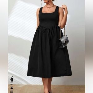 SHEIN Unity Plus Solid High Waist Dress